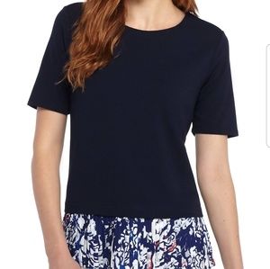 Limited Top with Pleated Hem